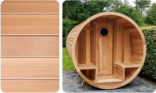 red cedar houtsoort buitensauna ticra outdoor